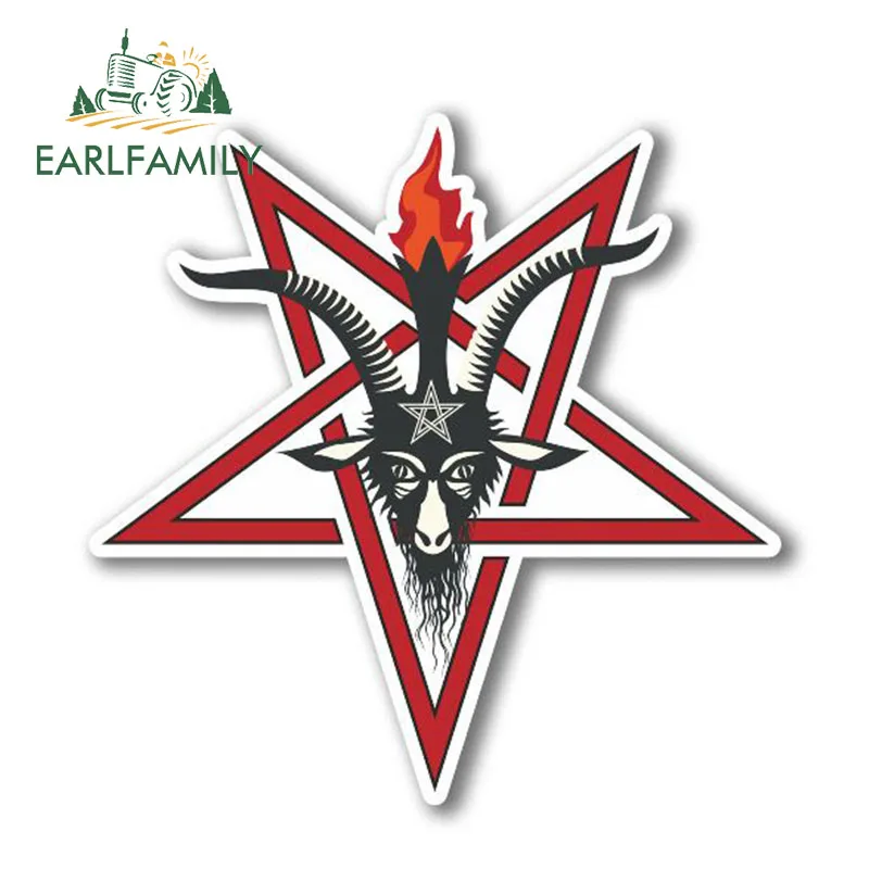 EARLFAMILY 13 см x пентаграмма символ виниловая Стикеры s ноутбук языческие козы