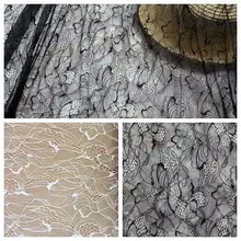 2 метра вышивка черно-белая сетчатая ткань точечная сетчатая ткань, платье, свадебный фон, одежда нижняя рубашка Ткань Текстиль