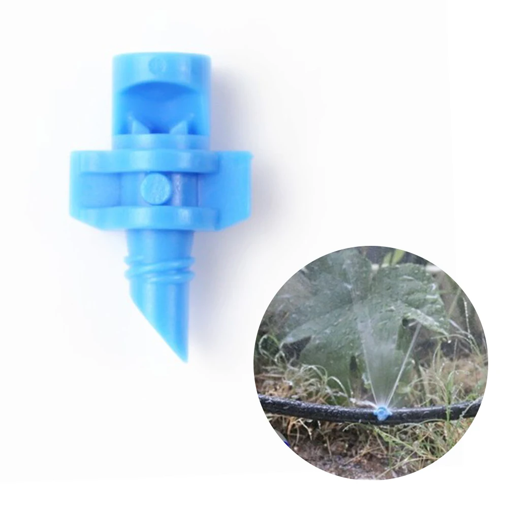 50/100PCS 90 180 360 Degree Micro Garden Lawn Misting Spray Nozzle Refraction Nozzle Irrigation Fitting for Plant Mist Sprayer