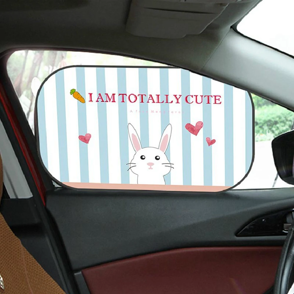 

Cute Cartoon Car Sun Shade Side Window Sunshade Protector for Baby Car Windows UV Protection Sun Visor Sun Blocking Auto Curtain
