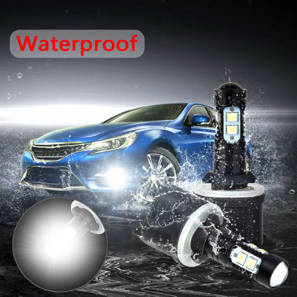 2 шт. 880 890 892 893 899 100W автомобильных ксеноновых светодиодный противотуманная фара дальнего света светильник лампочка 6000K Ультра белые дневные ходовые огни светильник