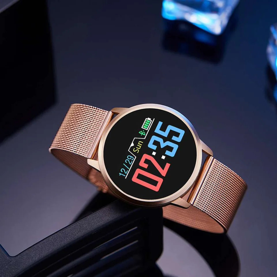 Смарт-часы Timewolf Q8 OLED цветной экран фитнес-трекер монитор сердечного ритма Bluetooth IP68 Водонепроницаемые умные часы Q8