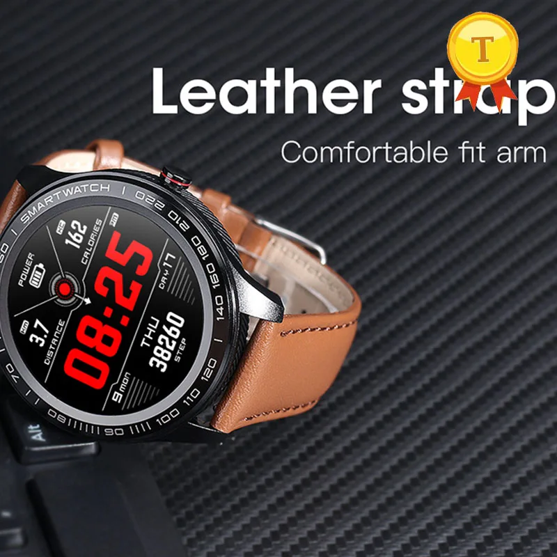 Бестселлер кожаные Смарт-часы ЭКГ + ФПГ пульсометр Монитор артериального
