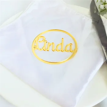 

Personalized Wooden Wedding Place Seating Cards Rustic Custom Wood Laser Cut Names Place Name tags Reception Party Napkin Signs
