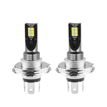 

2PCS Waterproof H4 24W Car Headlights Headlamps 12LED Fog Lights Conversion Kit Super Bright LED Bulb 6500K