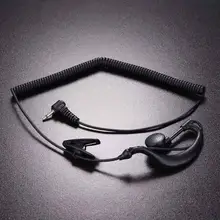 Auricular con gancho G de 2,5mm, 1 Pin, solo para escuchar, de una sola oreja, para Motorola GP2000, ICOM IC-U16