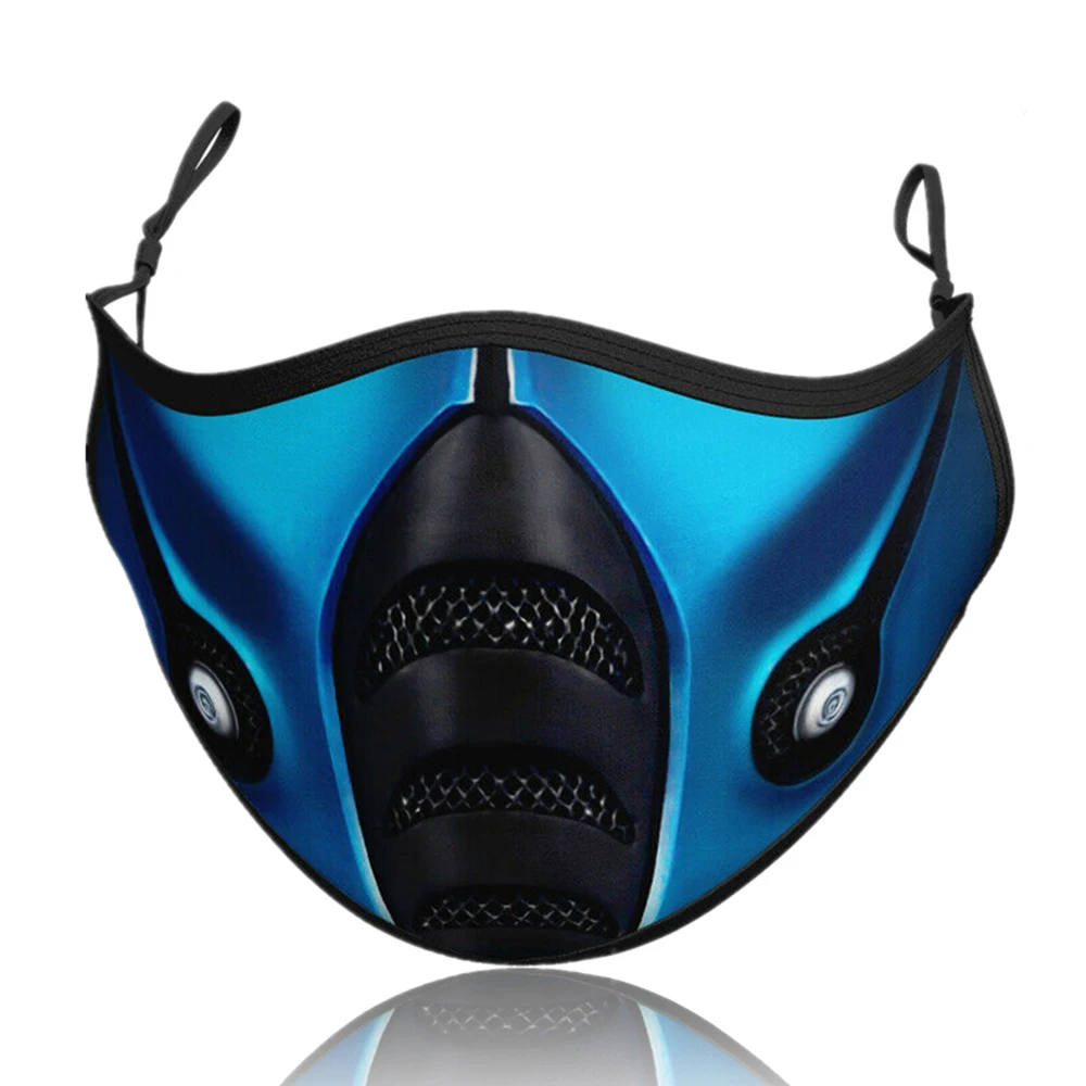 Маска для косплея Noob Saibot Scorpion Sub Zero Ninja регулируемая Пылезащитная игровая маска