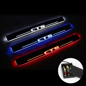 

AOGENIU 2PCS LED Door Sill For CADILLAC CTS Coupe 2008-2020 Door Scuff Plate Acrylic Car Welcome Light Accessories