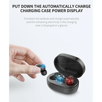 

TWS Wireless earphones Mini Bluetooth Earphones Hifi Stereo Earbuds Headset with HD Mic Charging Case