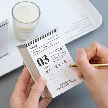 

New Year 2020 Mini Desktop Notes Calendar 365-Page Agenda Daily Planner Book