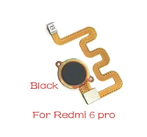 Для Xiaomi Redmi 6A 6 Pro/Redmi 4 считыватель отпечатков пальцев Датчик распознавания сенсорного ID гибкий кабель запасные части - Цвет: Red 6 Pro Black