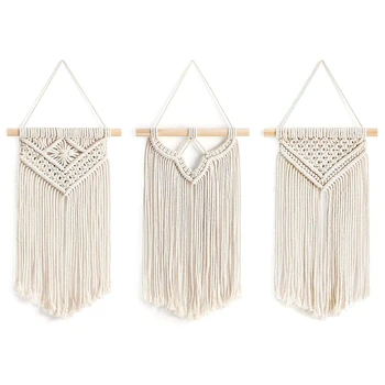 

Wall Hanging, 3 Pack Art Woven Wall Decor Home Decoration for Apartment Bedroom Living Room Gallery