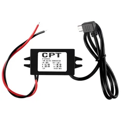 Convertisseur de puissance étanche 12V à 5V 3A, Micro double USB, régulateur de tension abaisseur, pour Smartphone de voiture, DC DC 