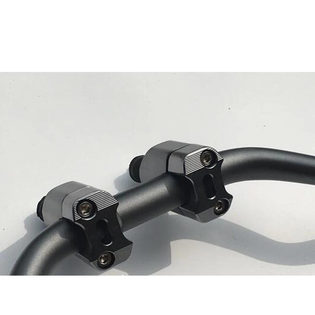 

2x 28MM 1 1/8' Handlebar Riser Mount Clamps Motorcycle Dirt Bike ATV Black