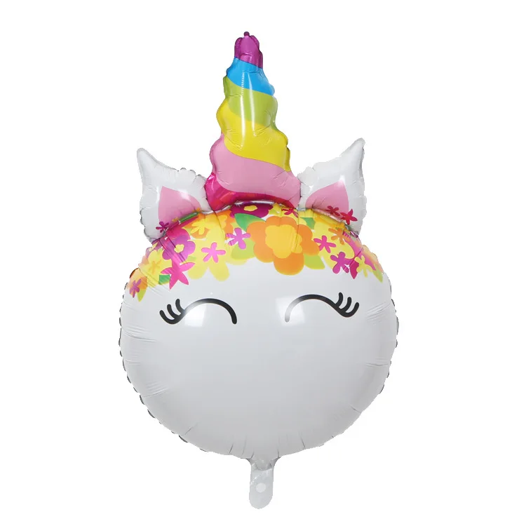 Крест-граница Горячая Мультфильм Единорог конский шар воздушный шарик на день рождения ребенка банкет