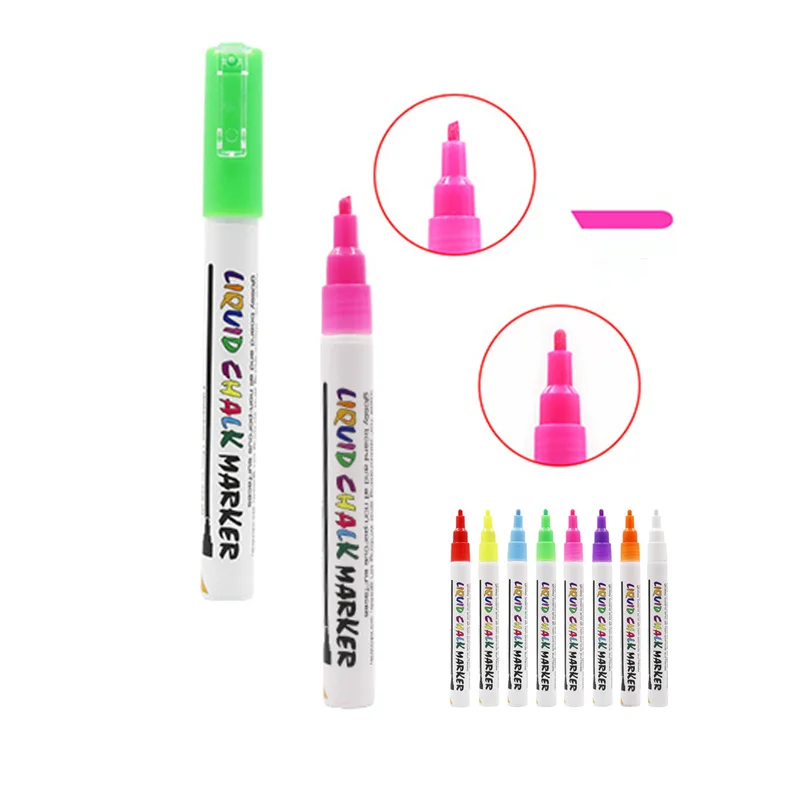 3mm Liquid Chalk Marker for Chalkboard ,glass, windows, All Non-porous Surface Erasable Water-Based Non-Toxic image_0