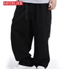 MFERLIER Loose Spring Summer Cargo Pants Men 5XL 6XL 7XL Plus Size Pants 4 Colors 1