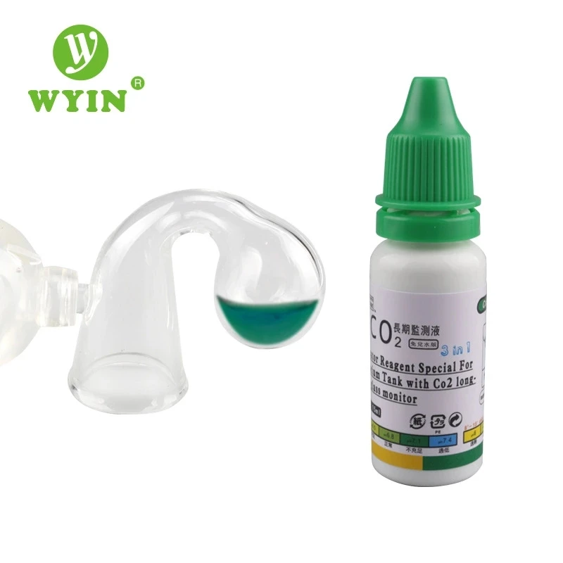 wyin Aquarium CO2 Indicator Solution Fish Tank Liquid Test PH Long-term Monitor Bubble Counter For Plant ADA quality | Дом и сад