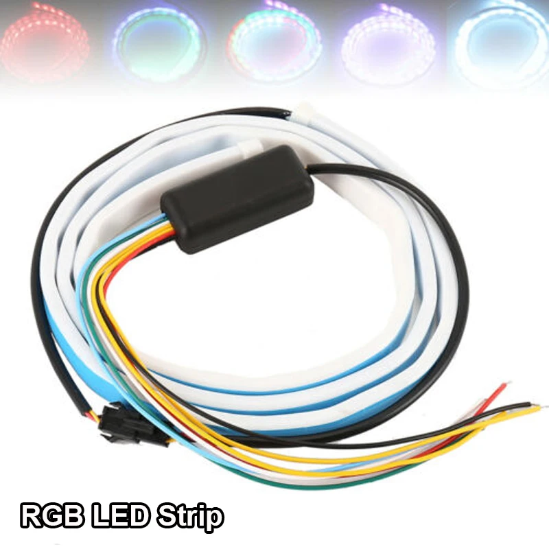 

150CM Car Trunk Rear Tail Box LED Lights RGB Turn / Brake Signal Strip Running DRL