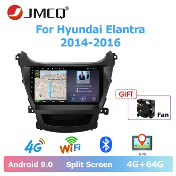 

JMCQ Car Android 9.0 Radio For Hyundai Elantra 2014-2016 Multimidia Video Player 2 din 9" Split Screen Floating window Head unit