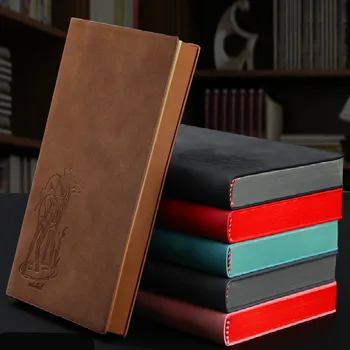 

Retro soft leather a5 notebook Eye protection business Super thick working notes office stationery School Office Meeting