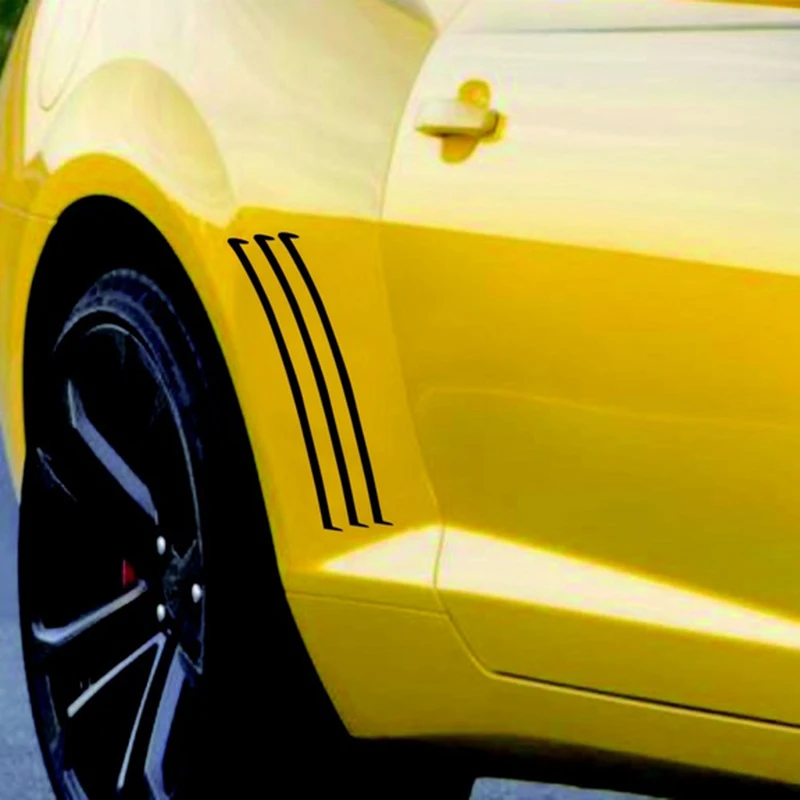 

Sport Racing Body Side Vent Insert Stripes Sticker Gill Decal Vinyl for 2010-2015 Chevrolet Camaro
