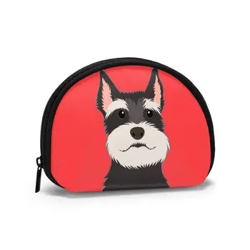 

Wallets Women Zipper Coin Purses Clutch Wallet Female Money Credit Card Holder Schnauzer Dog