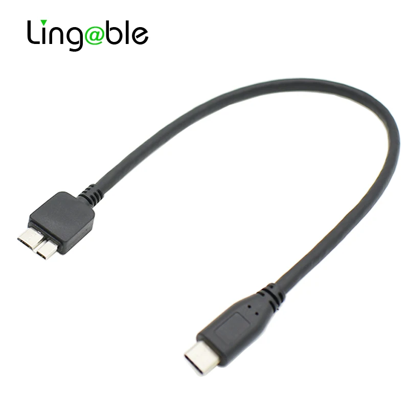 

Переходник Lingable USB 3.1 Type C «папа»-USB 3,0 Micro B «папа»