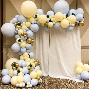 

s Garland 1 Macaron Blue Yellow DIY Baby Shower Decor Moon and Star s Gender Reveal s Gender