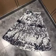 AH11505, модные женские юбки,, Подиумные, Роскошные, известный бренд, Европейский дизайн, вечерние, стильная женская одежда