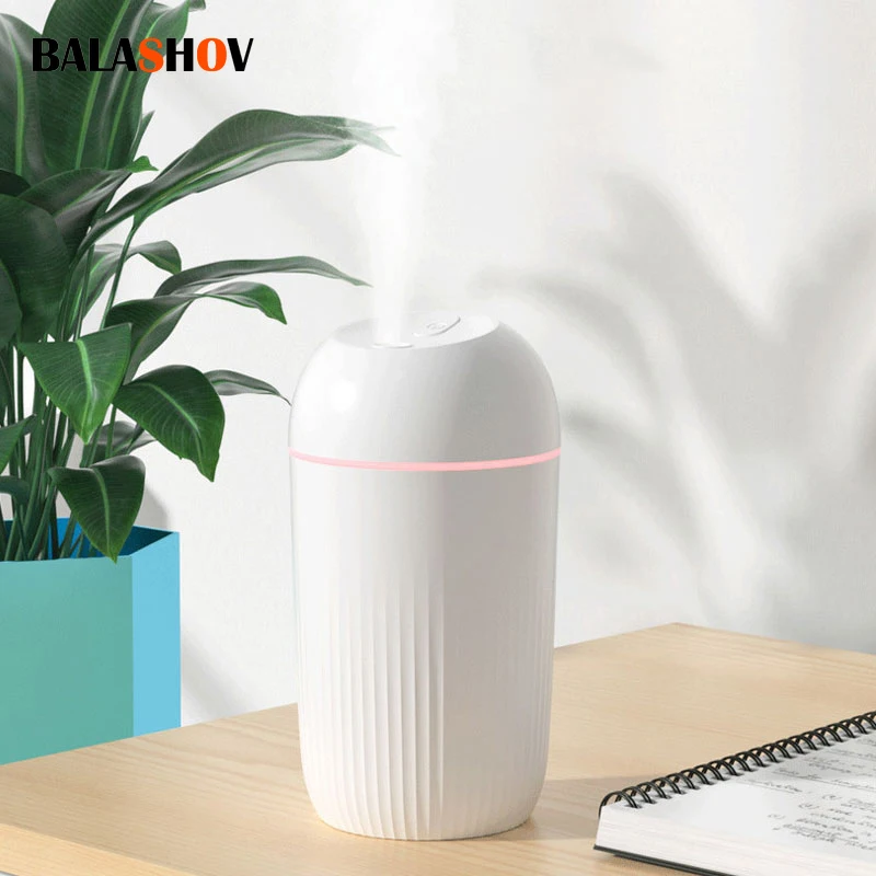 

420ML USB Silent Air Humidifier Gentle Night Light Aroma Diffuser Continuous/Intermittent Fine Spray Can Work For 5-10 Hours
