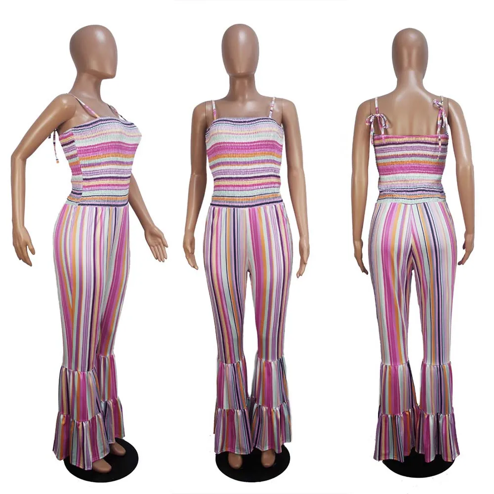 Long Jumpsuits and Playsuits 2023 Women Summer Romper Pajamas Playsuit Overalls Bodysuit Body Suit F0583
