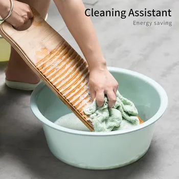 

Wood Washboard Washing board with Round Handle Hand Percussion Hand Wash Board for Home Laundry Clothes Washboard For Laundry