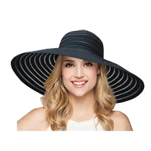 Новая модная женская Солнцезащитная шляпа из полиэстера с широкими полями, вентиляционные Летние повседневные модные пляжные шляпы, элегантные женские широкополые шляпы A349