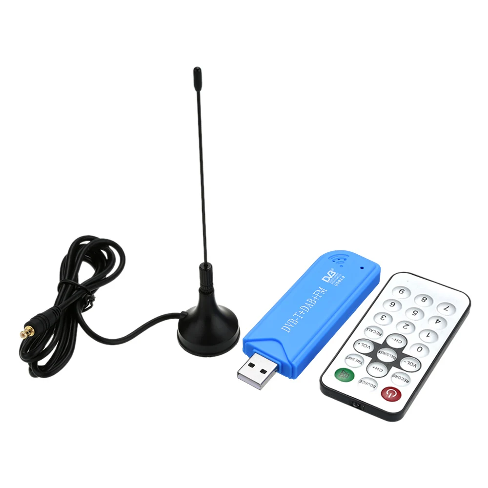 Мини-портативный цифровой USB 2.0 TV Stick DVB-T + DAB FM RTL2832U FC0012 поддержка чипа SDR-тюнера