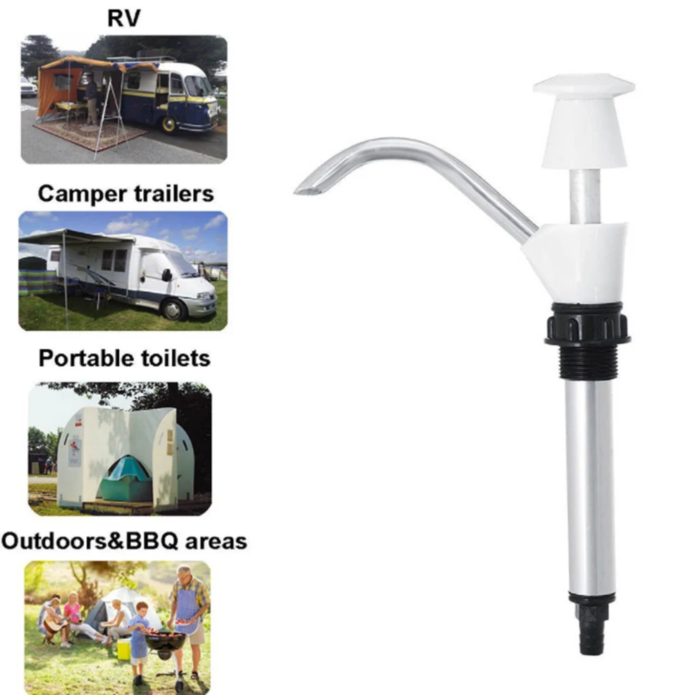 

1Pcs Portable Hand Pump Faucet Trailer Drinking Dispenser Camping Replacement Aluminum Tube Manual Water Bottle Pumping Faucet