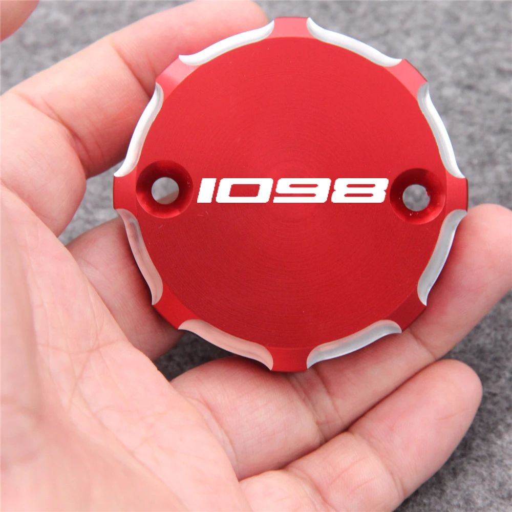

Motorcycle Front Brake Fluid Reservoir Cap Cover Clutch Tank Oil Cup Cover For Ducati 1098 S 2007-2013