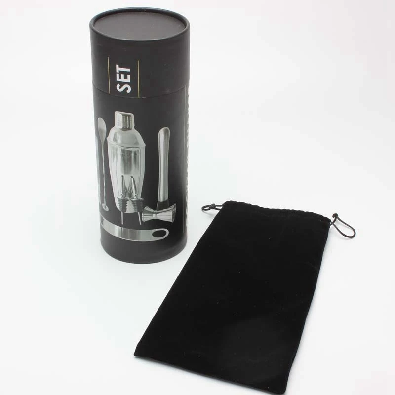 750ML Stainless Bar Cocktail Shaker Set Barware Set Making Set with Crock Storage Box Kitchen Bar Wine Set
