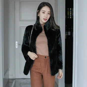 

Real Fur Coat Women Clothes Female 100% Mink Fur Jacket Korean Fashion Autumn Winter Coats and Jackets Women HQ17-ZQQ918C YY337