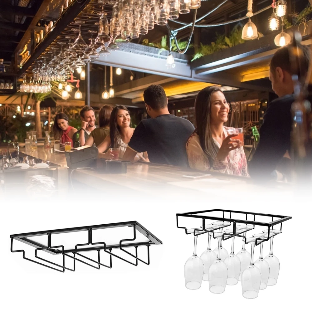 Porte-gobelet à Vin – Support à Bandoulière – Créatif – Diamètre 5,5 Cm – Noir