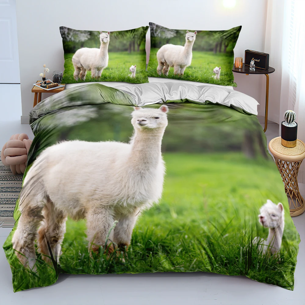 

Nature Pattern Duvet/Quilt/Comforter Cover Set Bedding sets Alpaca Bed Linen Custom 220x230 Queen Double King Size Bedspreads