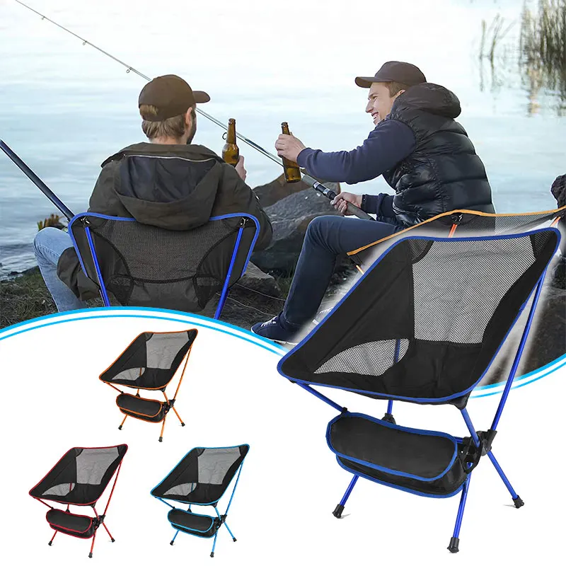 Tanie Outdoor Travel Ultralight składane krzesło Camping wędkowanie grill piesze wycieczki