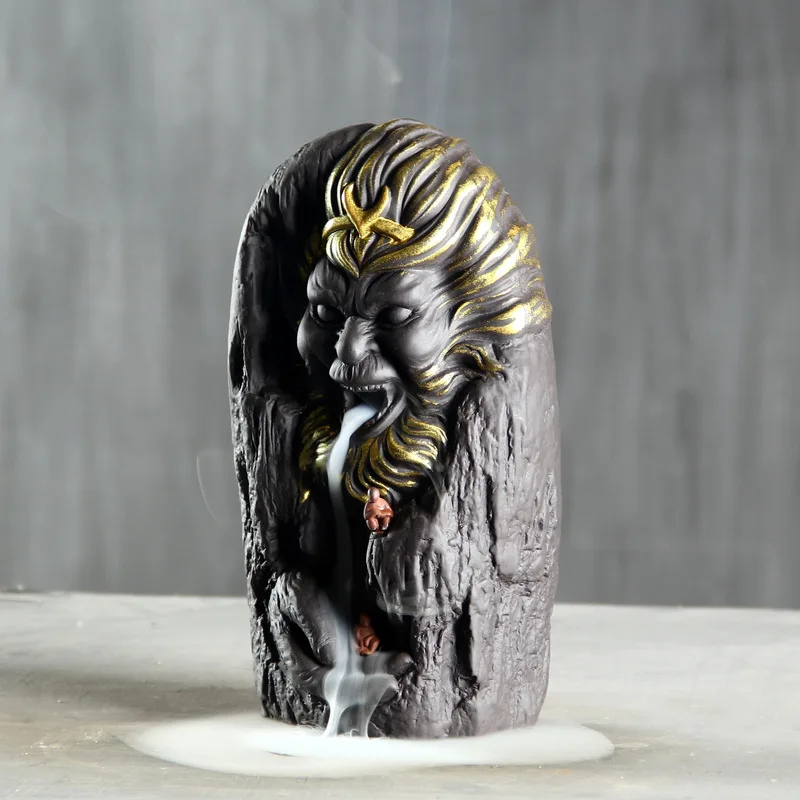 

Sand Backflow Perfume Furnace Ceramic Arrangement High Mountain Backflow Perfume Furnace Buddha Statue Incense Road