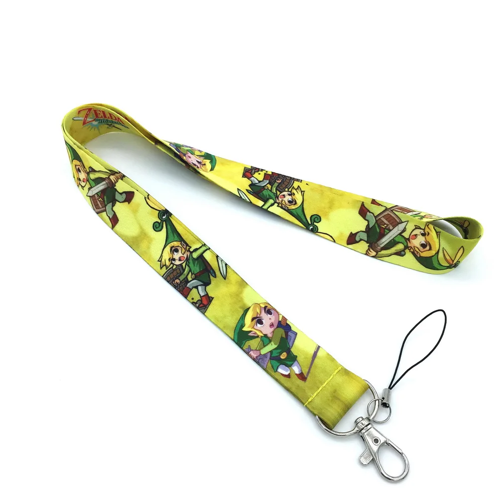 10 шт. с рисунком популярного аниме игры шнурки Мобильный цепочка для телефона и