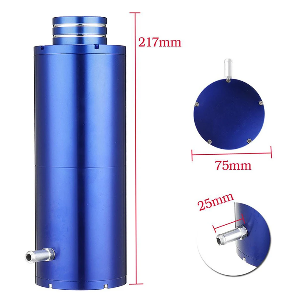 Universal 800ml Unbiversal Overflow Catch Tank Radiator Coolant Cooling Aluminum Alloy Catch Tank Overflow Reservoir