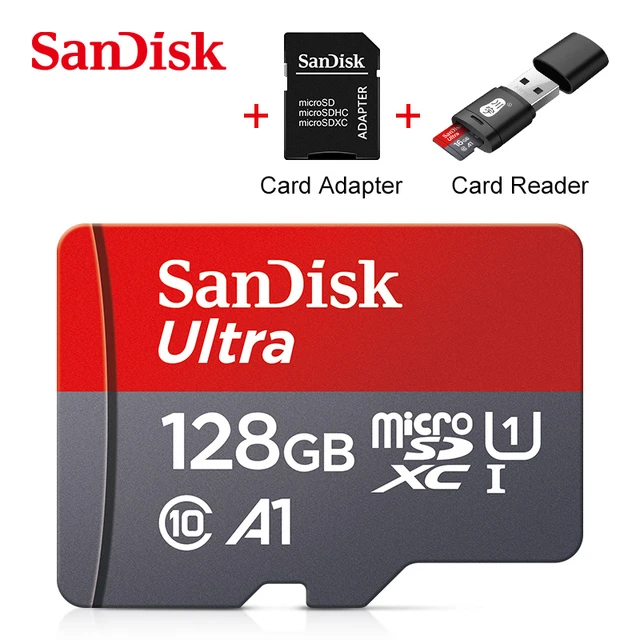 16GB to 128GB MicroSD Memory Card with Adapter(s)
