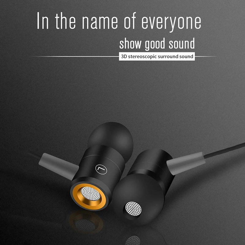 

S1In Ear Wired Earphone 3.5mm Sport Stereo Earphones in Ear Sport Wired for Phone Xiaomi Super Bass Headsets with Mic