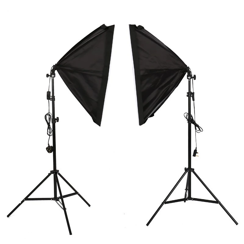 Photography Studio Softbox Light Stand Kit Continuous Lighting box 2pcs 50 x 70cm / 20inchx 28inch Reflector for Video | Электроника