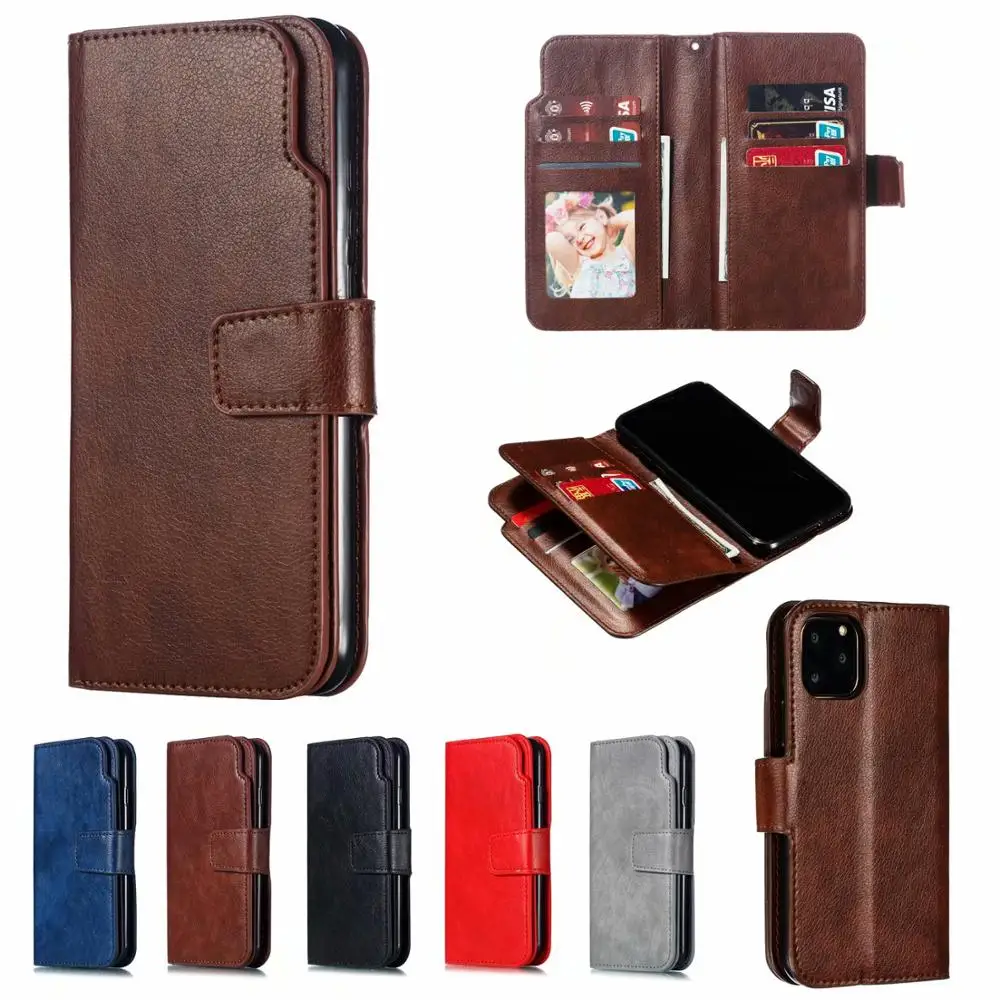 Retro Wallet Flip Card Slot Stand Cover Luxury Leather Case For iPhone 11 Pro X XR XS Max 5 6 6s 7 8 Plus Phone Coque |