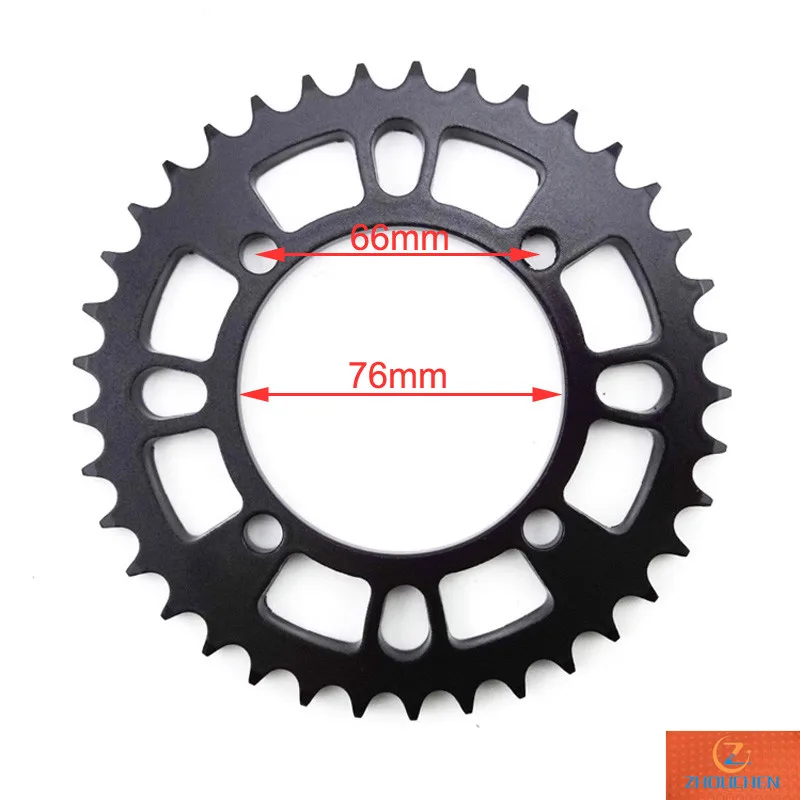 428 76 мм 37 зуб Задняя звездочка для 50cc-190cc CRF50 SSR YCF IMR Atomik Thumpstar BSE Apollo Kayo DHZ GPX питбайк
